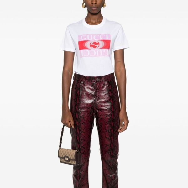 Áo Thun Nữ Gucci White With Logo Printed T-Shirt 787299/XJGS79280 Màu Trắng Size M - Thời trang - Vua Hàng Hiệu