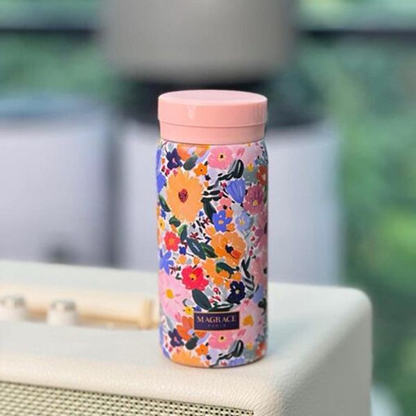 Bình Giữ Nhiệt Magrace Paris Inox 316 Màu Hồng Họa Tiết 220ml - Cốc - Vua Hàng Hiệu