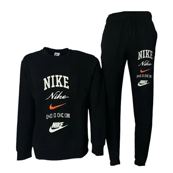 Bộ Quần Áo Dài Tay Nam Nike Club Fleece Men's Long-Sleeve Màu Đen Size S - Thời trang - Vua Hàng Hiệu