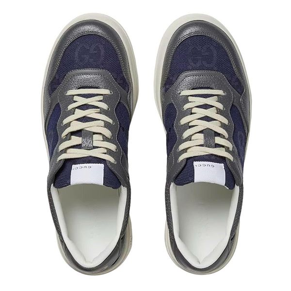 Giày Sneaker Gucci Lace-Up 726543 Màu Xanh Navy Phối Xám Size 7 - Giày - Vua Hàng Hiệu