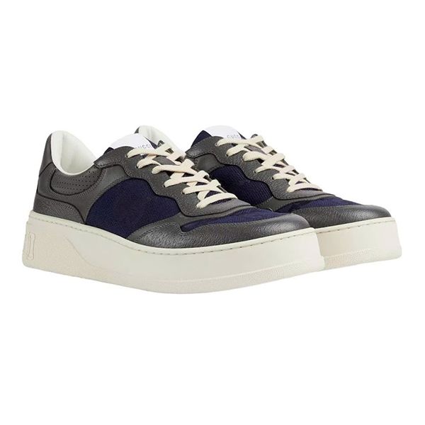 Giày Sneaker Gucci Lace-Up 726543 Màu Xanh Navy Phối Xám Size 7 - Giày - Vua Hàng Hiệu