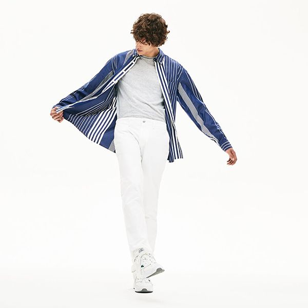 Quần Kaki Nam Lacoste Men's Slim Fit Stretch Gabardine Chino Pants HH9553-00 Màu Trắng Size 33 - Thời trang - Vua Hàng Hiệu