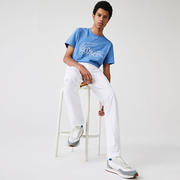 Quần Kaki Nam Lacoste Men's Slim Fit Stretch Gabardine Chino Pants HH9553-00 Màu Trắng Size 33 - Thời trang - Vua Hàng Hiệu