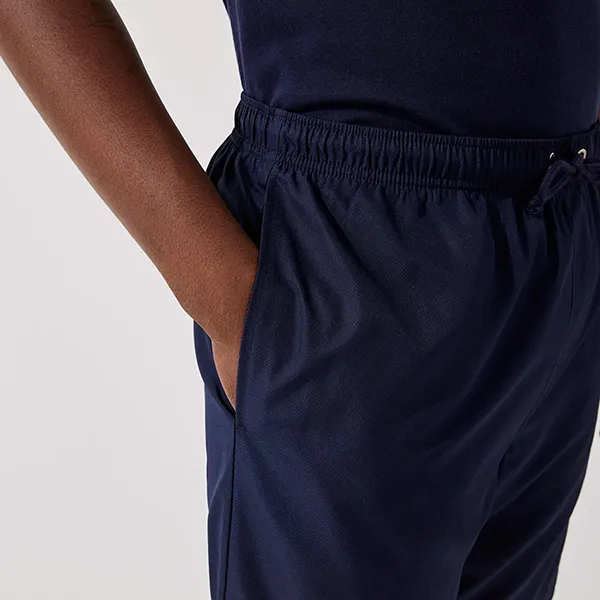 Quần Short Nam Lacoste Sport Tennis Solid Diamond Weave Taffeta GH353T 166 Màu Xanh Navy Size 5 - Thời trang - Vua Hàng Hiệu