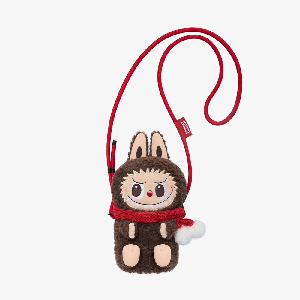 Túi Đeo Vai Nữ Pop Mart The Monsters Classic Series-Plush Doll Shoulder Bag Màu Nâu - Túi xách - Vua Hàng Hiệu