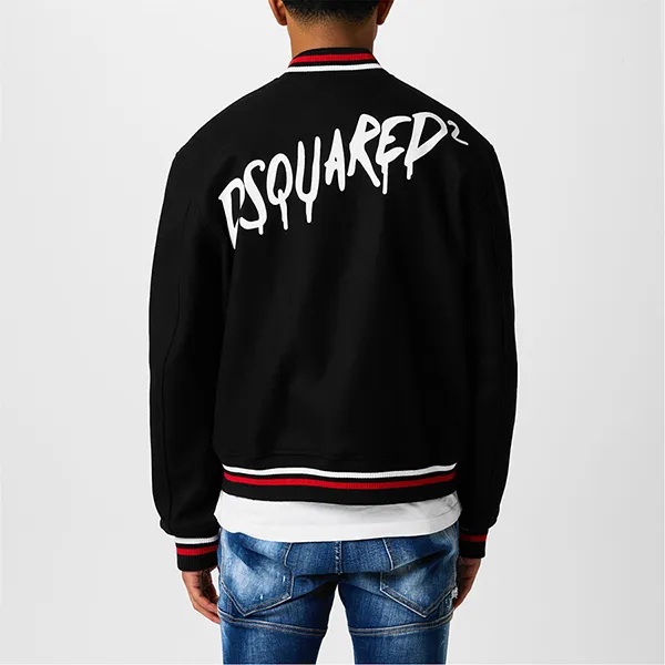 Áo Khoác Nam Dsquared2 Logo Varsity Jacket S71AB0507 S53003 900 Màu Đen Size 44 - Thời trang - Vua Hàng Hiệu