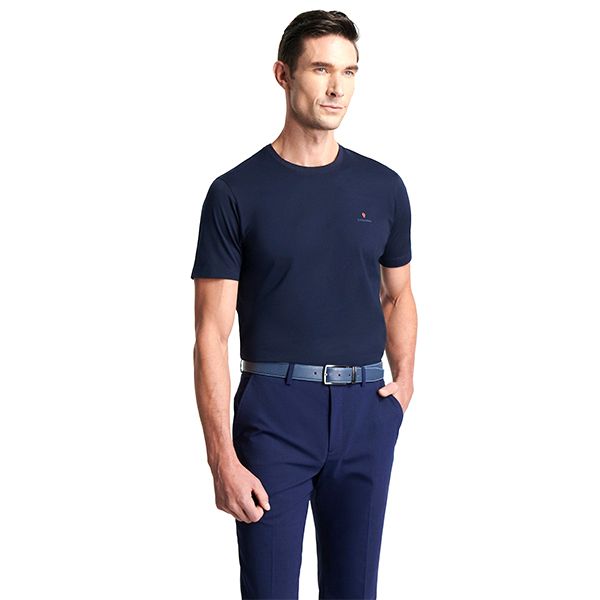 Áo Phông Nam Giovanni Regular Fit Tshirt GTS0003-1NN Màu Xanh Navy Size L - Thời trang - Vua Hàng Hiệu