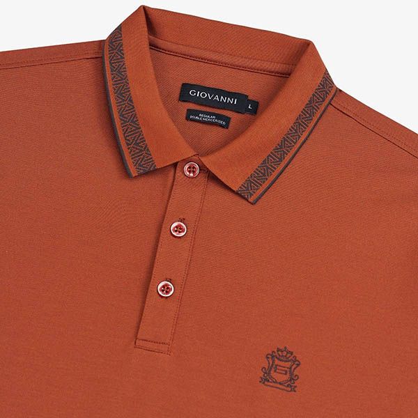 Áo Polo Nam Giovanni GPL0144-1 Màu Nâu Size M - Thời trang - Vua Hàng Hiệu