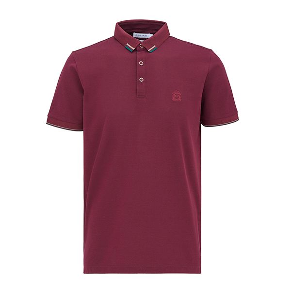 Áo Polo Nam Giovanni Regular Fit Polo Shirt GPL0119-1WH Màu Đỏ Mận Size S - Thời trang - Vua Hàng Hiệu