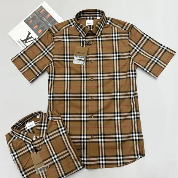 Áo Sơ Mi Nam Burberry Brown With Vintage Check Printed Shirt 8084690 Màu Nâu Kẻ XS - Thời trang - Vua Hàng Hiệu