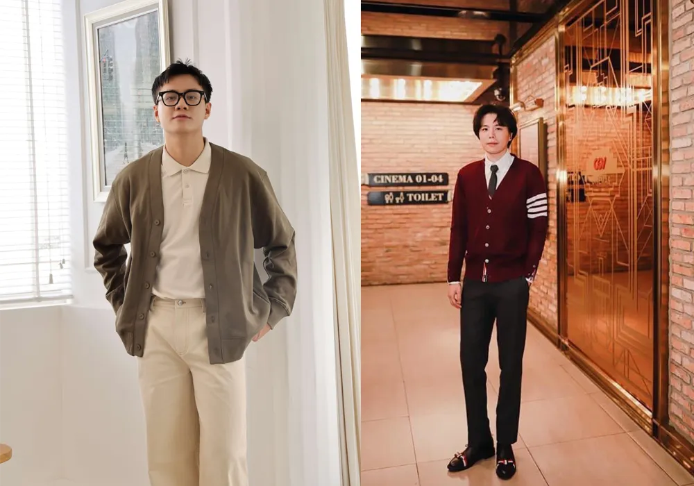 10 cách phối với áo cardigan nam đẹp, rất thời thượng