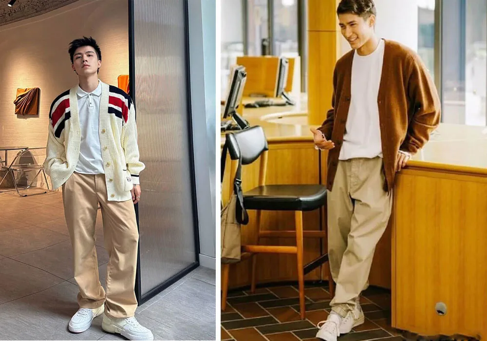 10 cách phối với áo cardigan nam đẹp, rất thời thượng