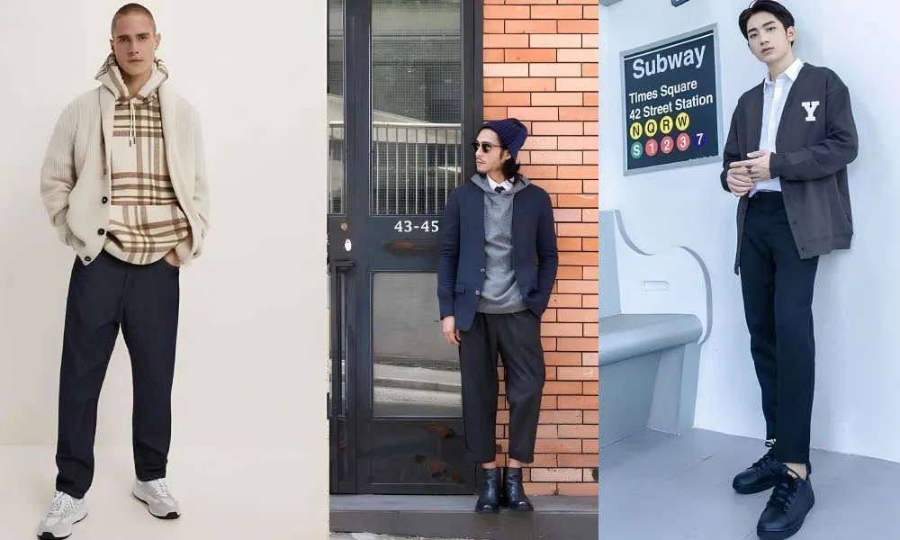 10 cách phối với áo cardigan nam đẹp, rất thời thượng
