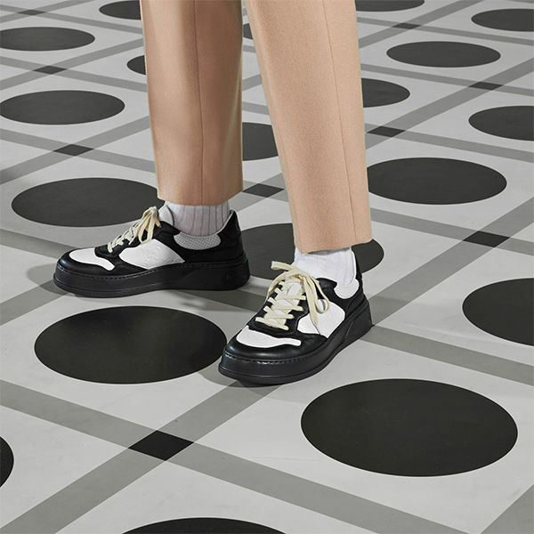 Giày Sneaker Nam Gucci GG Embossed White Black 669582 AAA4T 1068 Màu Đen Trắng Size 6 - Giày - Vua Hàng Hiệu
