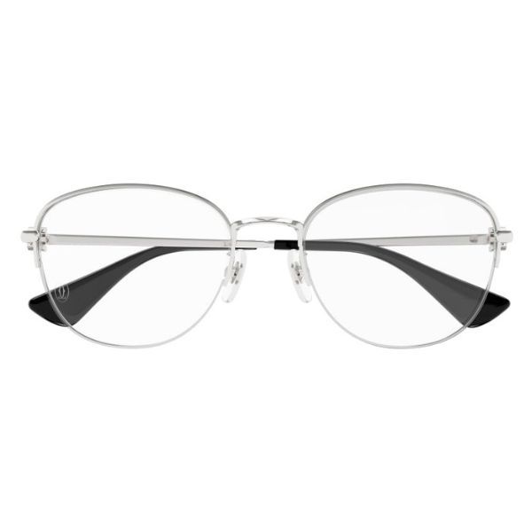 Gọng Kính Nữ Cartier CT0415OA 002 Màu Bạc - Kính mắt - Vua Hàng Hiệu