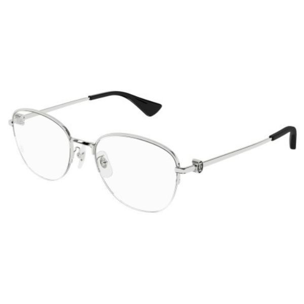 Gọng Kính Nữ Cartier CT0415OA 002 Màu Bạc - Kính mắt - Vua Hàng Hiệu