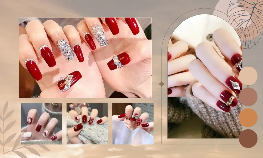 Top 50+ mẫu nail Tết màu đỏ đẹp, dẫn đầu xu hướng năm nay - 1