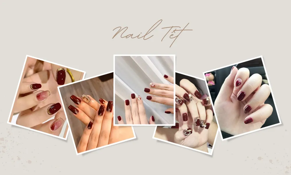 Top 50+ mẫu nail Tết màu đỏ đẹp, dẫn đầu xu hướng năm nay - 9