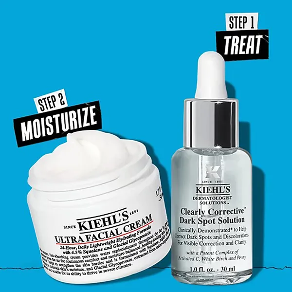 Set Dưỡng Da Kiehl's Best In Glass Skincare 2 Món (Serum Vitamin C Sáng Da 30ml + Kem Dưỡng Ultra Facial 50ml) - Mỹ phẩm - Vua Hàng Hiệu