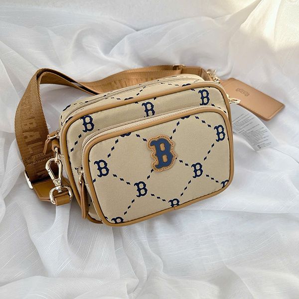 Túi Đeo Chéo Trẻ Em MLB Kids Dia Monogram Boston Red Sox 7ACRMD45N-BR Màu Nâu - Túi xách - Vua Hàng Hiệu