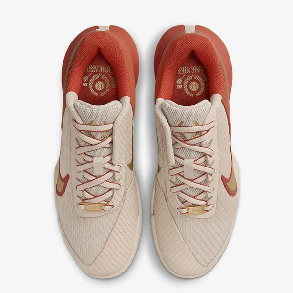 Giày Pickleball Nữ Nike Court Air Zoom Vapor Pro 2 Premium Jaime Paris Collection FB7054-105 Màu Be Đỏ Size 40 - Pickleball - Vua Hàng Hiệu
