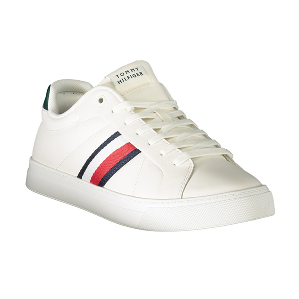 Giày Thể Thao Nam Tommy Hilfiger Sneakers FM0FM05163_BIYBH Màu Trắng Size 41 - Giày - Vua Hàng Hiệu
