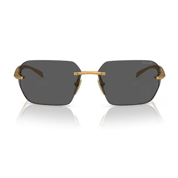 Kính Mát Nữ Prada Sunglasses 0PRA56S 15N5S0 Màu Xám Vàng - Kính mắt - Vua Hàng Hiệu