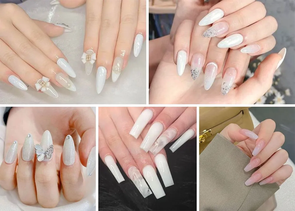 100+ mẫu nail tráng gương ngọc trai sang chảnh, siêu hot hiện nay