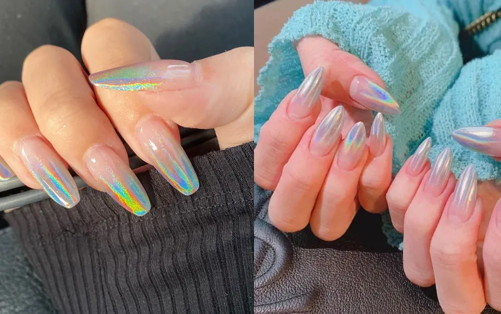 100+ mẫu nail tráng gương ngọc trai sang chảnh, siêu hot hiện nay