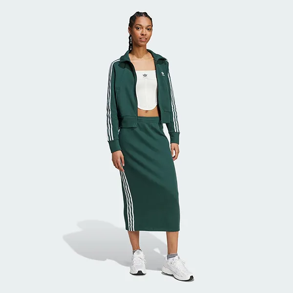 Set Áo Khoác + Chân Váy Nữ Adidas Adicolor Knit Top + Knit Skirt IW3162 / IW3167 Màu Xanh Green Size M (Form Á) - Thời trang - Vua Hàng Hiệu