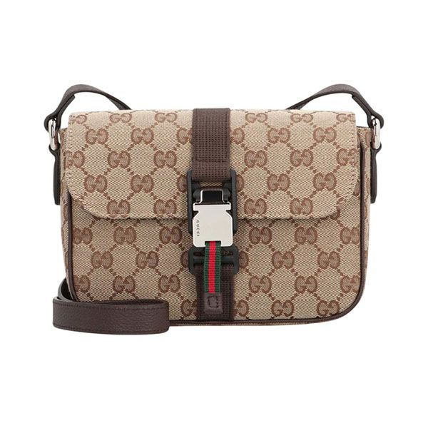 Túi Đeo Chéo Nam Gucci Mini GG Crossbody Bag 802100 FADU5 9857 Màu Be - Túi xách - Vua Hàng Hiệu