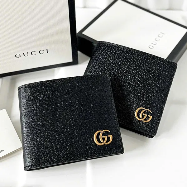 Ví Nam Gucci GG Marmont Bi-Fold Wallet 428726 DJ20T 1000 Màu Đen - Túi xách - Vua Hàng Hiệu