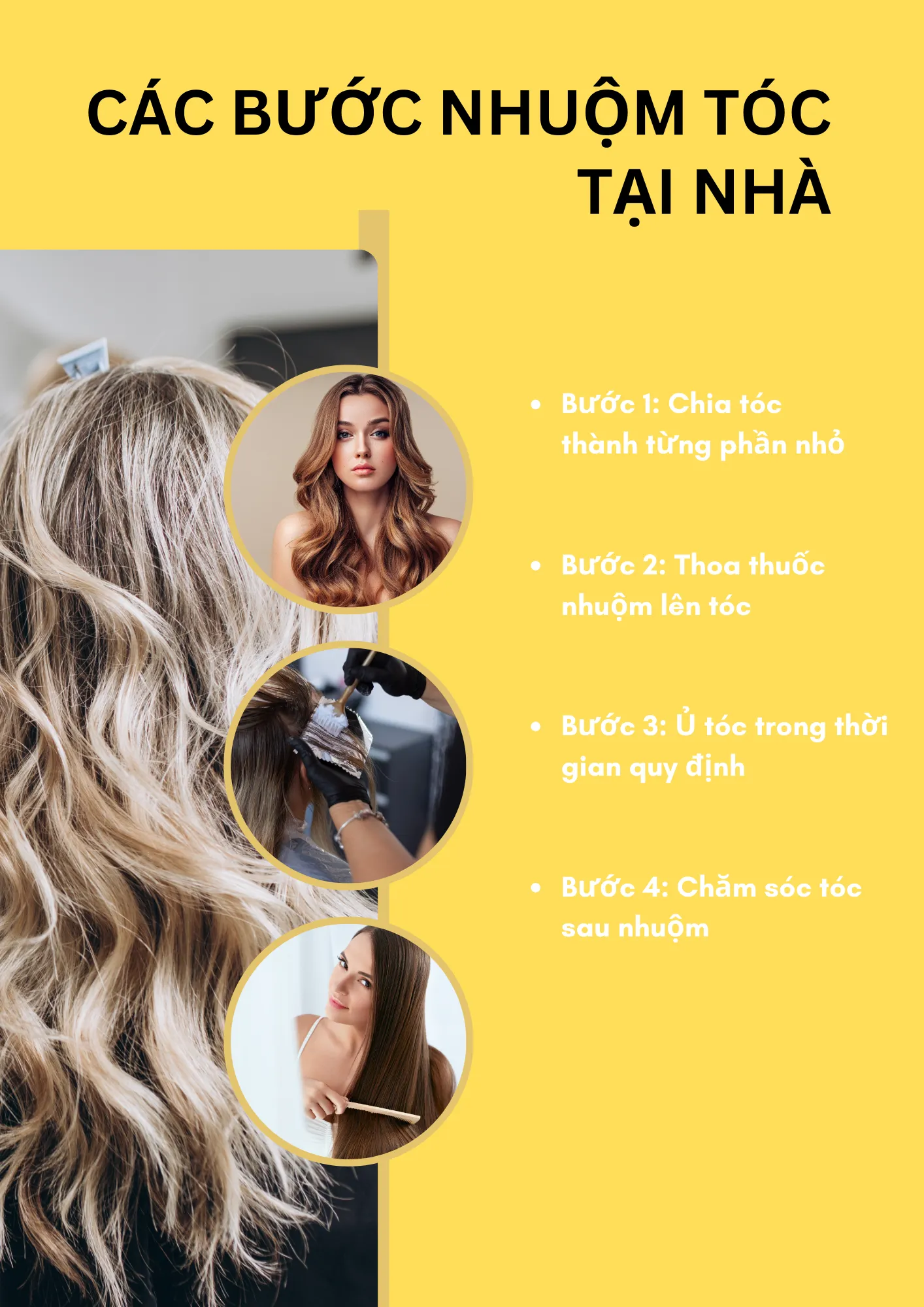 Hướng dẫn nhuộm tóc tại nhà lên màu chuẩn đẹp, đơn giản