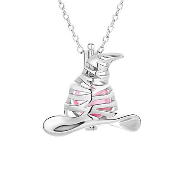 Dây Chuyền Nữ Lili Jewelry Dạng Lồng Đóng Mở Hình Đồ Vật Chứa Đá CZ LILI_564472 Màu Bạc (Mũ Phù Thuỷ) - Trang sức - Vua Hàng Hiệu