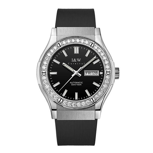 Đồng Hồ Nam I&W Carnival IW55851G-DS (IW55851G22) Automatic Màu Đen Bạc - Đồng hồ - Vua Hàng Hiệu