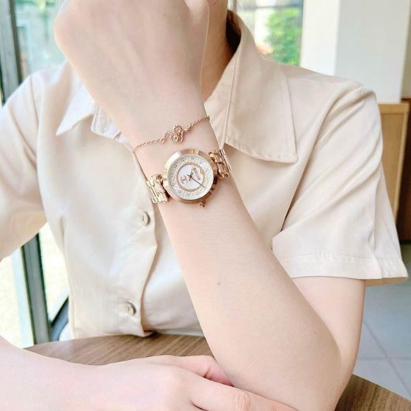 Đồng Hồ Nữ Just Cavalli Quartz Donna Luce White Dial JC1L257M0045 Màu Vàng Hồng - Đồng hồ - Vua Hàng Hiệu