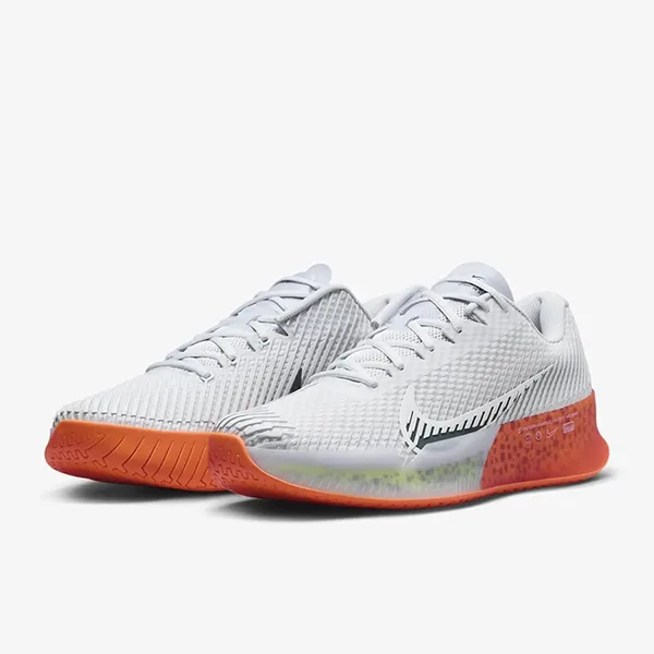 Giày Thể Thao Tennis/Pickleball Nam Nike Court Air Zoom Vapor 11 Electric FV2276-900 Màu Trắng Cam Size 45 - Giày - Vua Hàng Hiệu