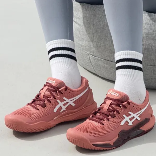 Giày Thể Thao Nữ Asics Gel Resolution 9 Light Garnet 1042A208-600 Màu Hồng Đất Size 36 - Giày - Vua Hàng Hiệu