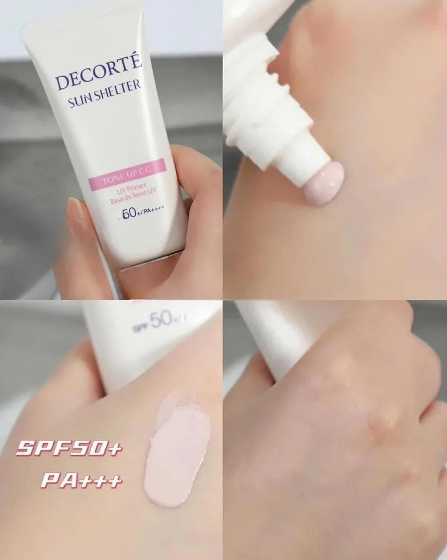Kem chống nắng Decorté Tone Up CC Cream UV Primer SPF50+/PA ++++