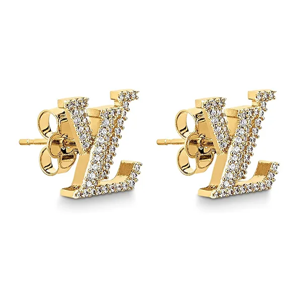 Khuyên Tai Nữ Louis Vuitton LV M00609 Iconic Earrings Màu Vàng Trắng - Trang sức - Vua Hàng Hiệu