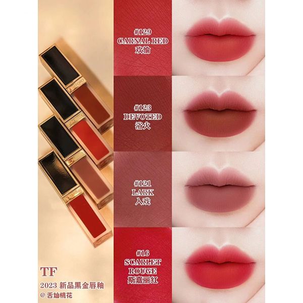 Son Kem Tom Ford Liquid Lip Luxe Matte 121 Lark Màu Hồng Đất - Son Môi - Vua Hàng Hiệu
