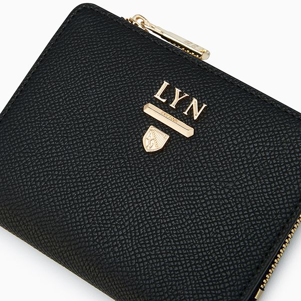 Ví Nữ Lyn Double Zip Short Wallet Black LL25CWS803 Màu Đen - Túi xách - Vua Hàng Hiệu