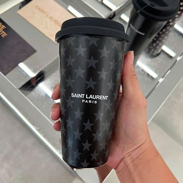 Bình Nước Yves Saint Laurent YSL Ceramic Màu Đen - Cốc - Vua Hàng Hiệu
