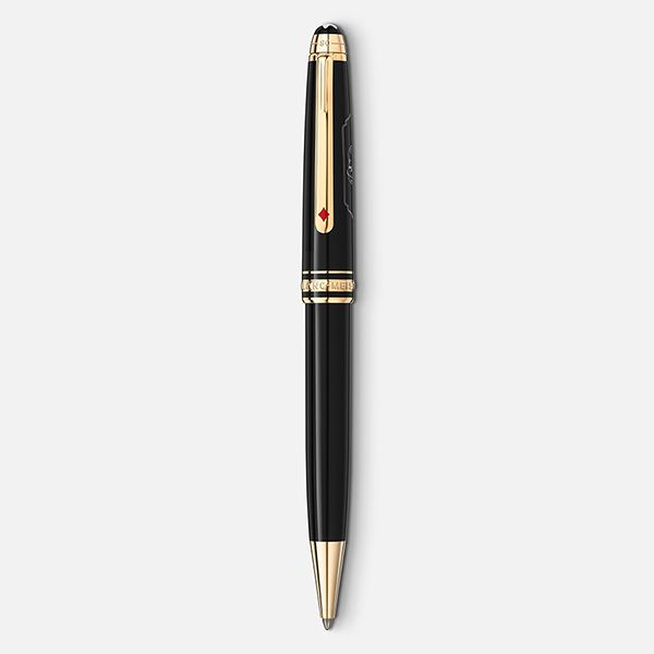 Bút Ký Montblanc Meisterstück Around The World In 80 Days Classique Ballpoint MB128475 Màu Xám - Bút viết - Vua Hàng Hiệu