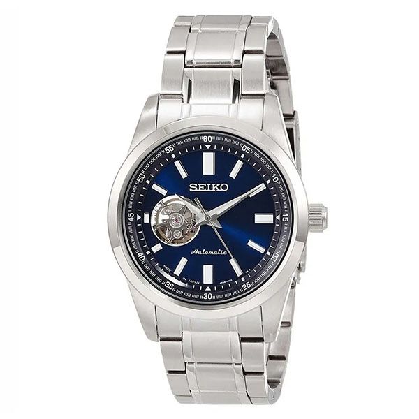 Đồng Hồ Nam Seiko Open Heart Blue SCVE051 Màu Bạc Xanh - Đồng hồ - Vua Hàng Hiệu