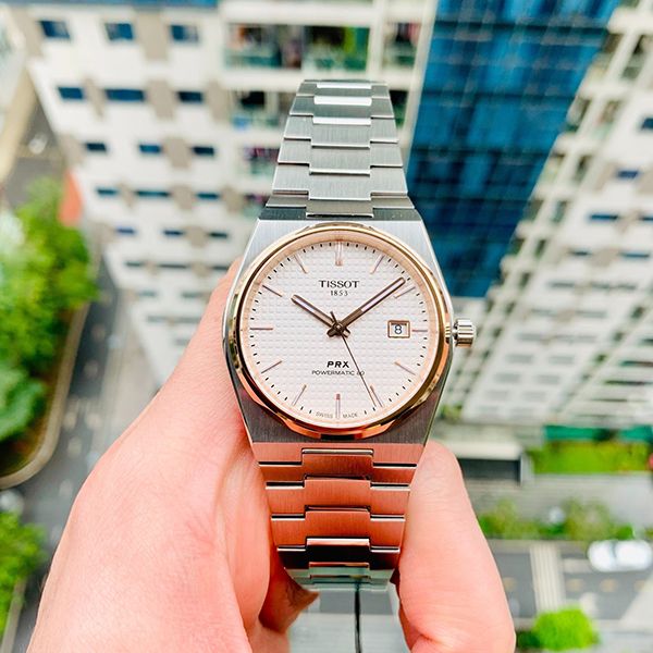 Đồng Hồ Nam Tissot PRX T-Classic Powermatic 80 T137.407.21.031.00 Màu Trắng Bạc - Đồng hồ - Vua Hàng Hiệu