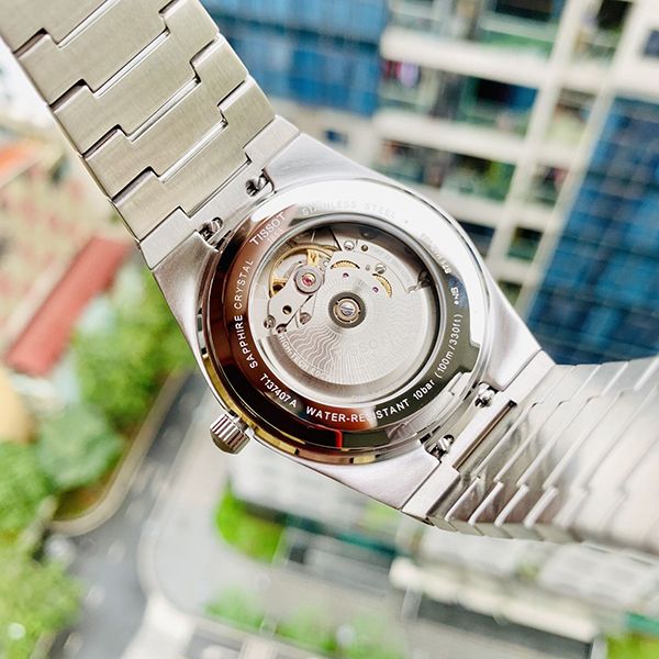 Đồng Hồ Nam Tissot PRX T-Classic Powermatic 80 T137.407.21.031.00 Màu Trắng Bạc - Đồng hồ - Vua Hàng Hiệu