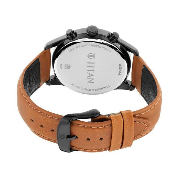 Đồng Hồ Nam Titan Neo V Leather Strap 1805NL02 Màu Nâu/Đen - Đồng hồ - Vua Hàng Hiệu