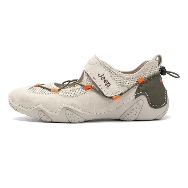 Giày Búp Bê Nữ Jeep Outdoor Shoes Grey Orange PX241WAS932 Màu Xám - Cam Size 38 - Giày - Vua Hàng Hiệu