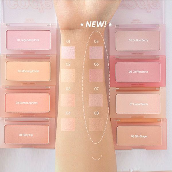 Phấn Má Code Glokolor Mood Touch Blusher 02 Morning Coral Màu Cam Sữa C_Mi - Trang điểm - Vua Hàng Hiệu